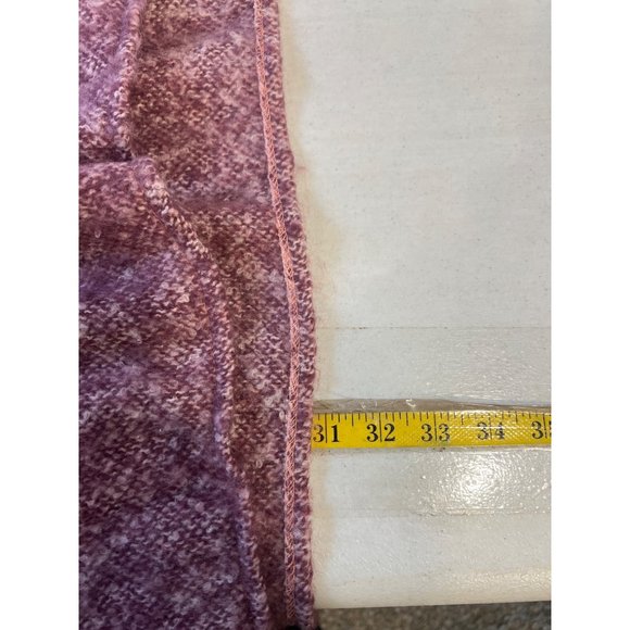 Time & Tru Women’s Alpine Poncho w/ Hood Pink Orange Purple Stripes Shawl Medium - Picture 4 of 7